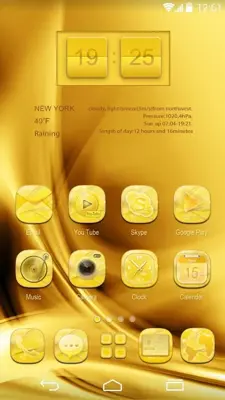 golden flavor GOLauncher EX Theme android App screenshot 4